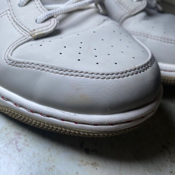 Nike Dunk High Premium Sneakers Size 9.5 Beige & Red Plaid Lining 845055-201 - Picture 8 of 9